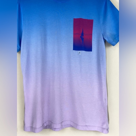 Express Dip Dye Sailing Graphic Perfect Pima Cotton T-Shirt NWT - Picture 6 of 7